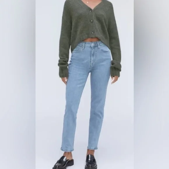 Everlane Cheeky Jean Women’s Size 26 Organic Cotton Blue Light Wash 90’s Preppy - Picture 1 of 11